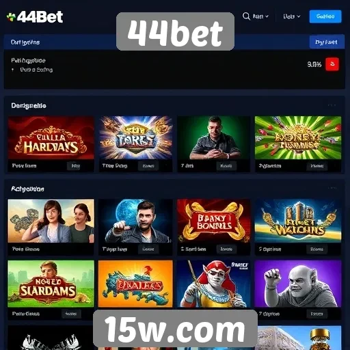 Análise das opções de jogos disponíveis no 44bet